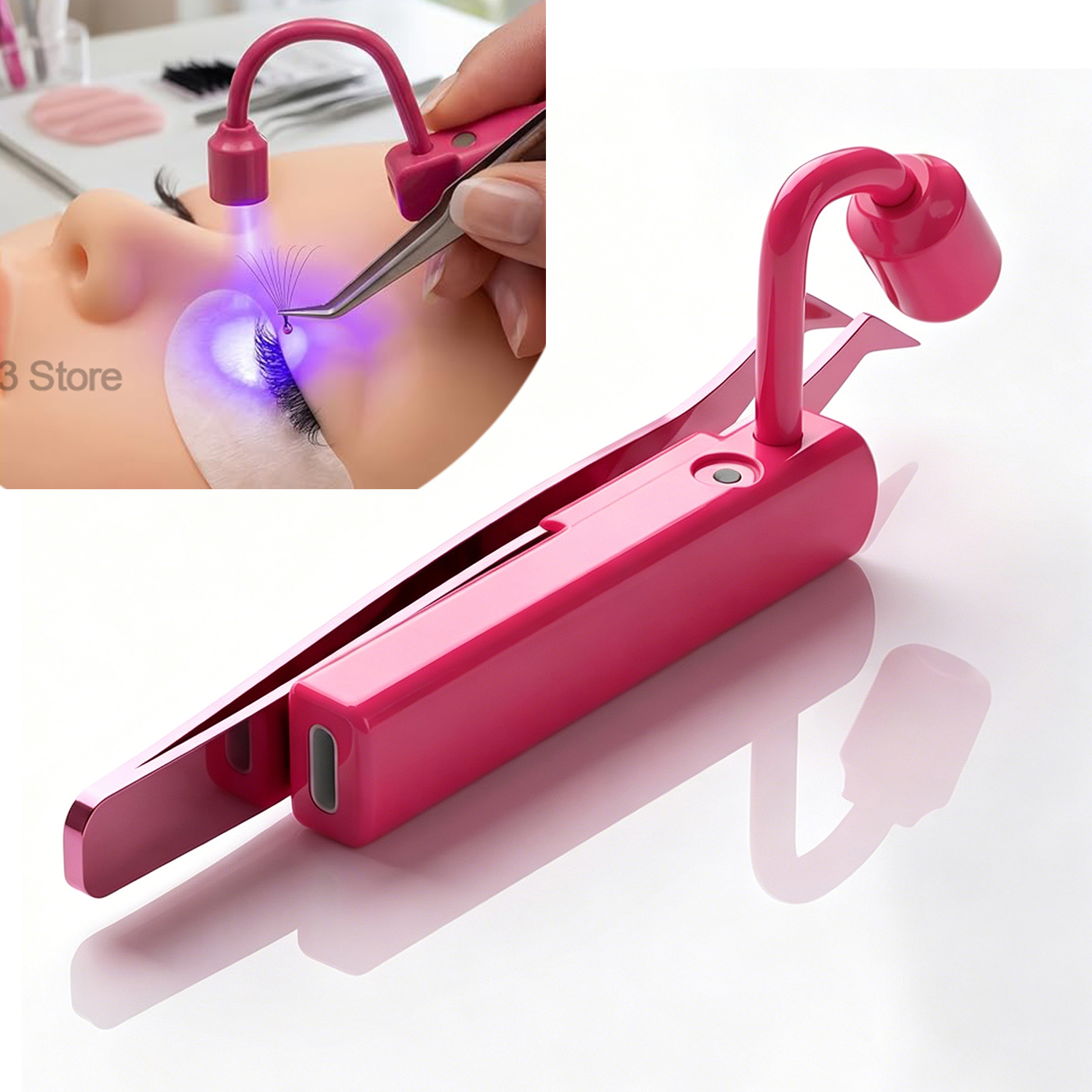 Eyelash Extension Uv - Mini UV Lash Light 180° Rotation