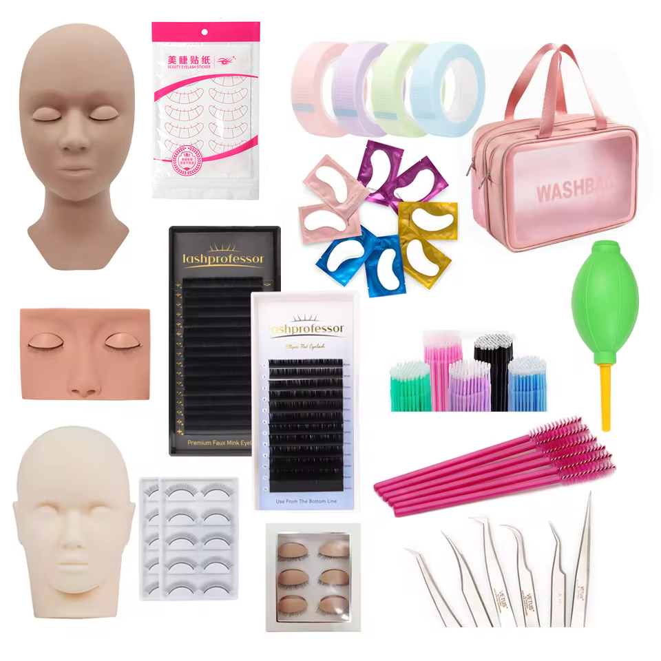 Eyelash Extension London - Eyelash Extension Set Mannequin Head Lash