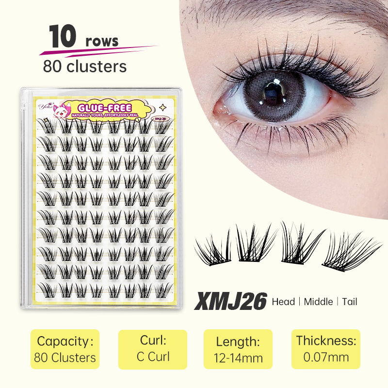 Yelix Fox-style Side Flying Ey - đánh giá và giá Eyelash Extension With Glue
