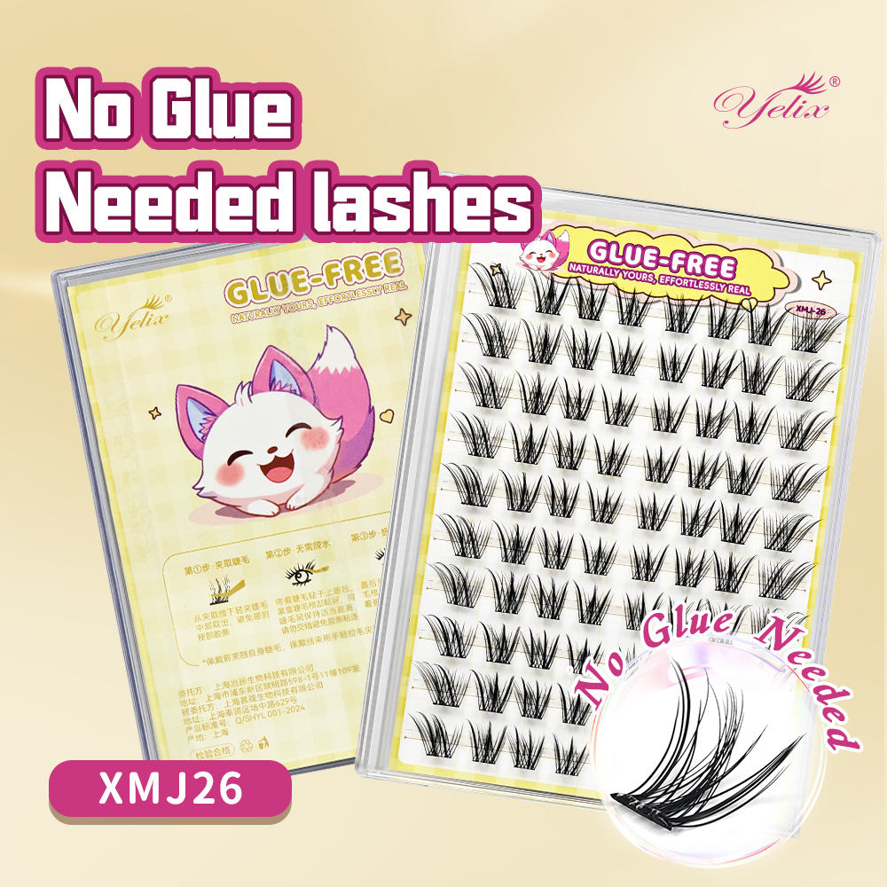 Yelix Fox-style Side Flying Ey - đánh giá và giá Eyelash Extension With Glue