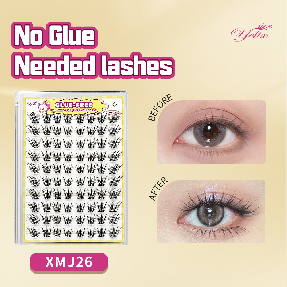 Yelix Fox-style Side Flying Ey - đánh giá và giá Eyelash Extension With Glue