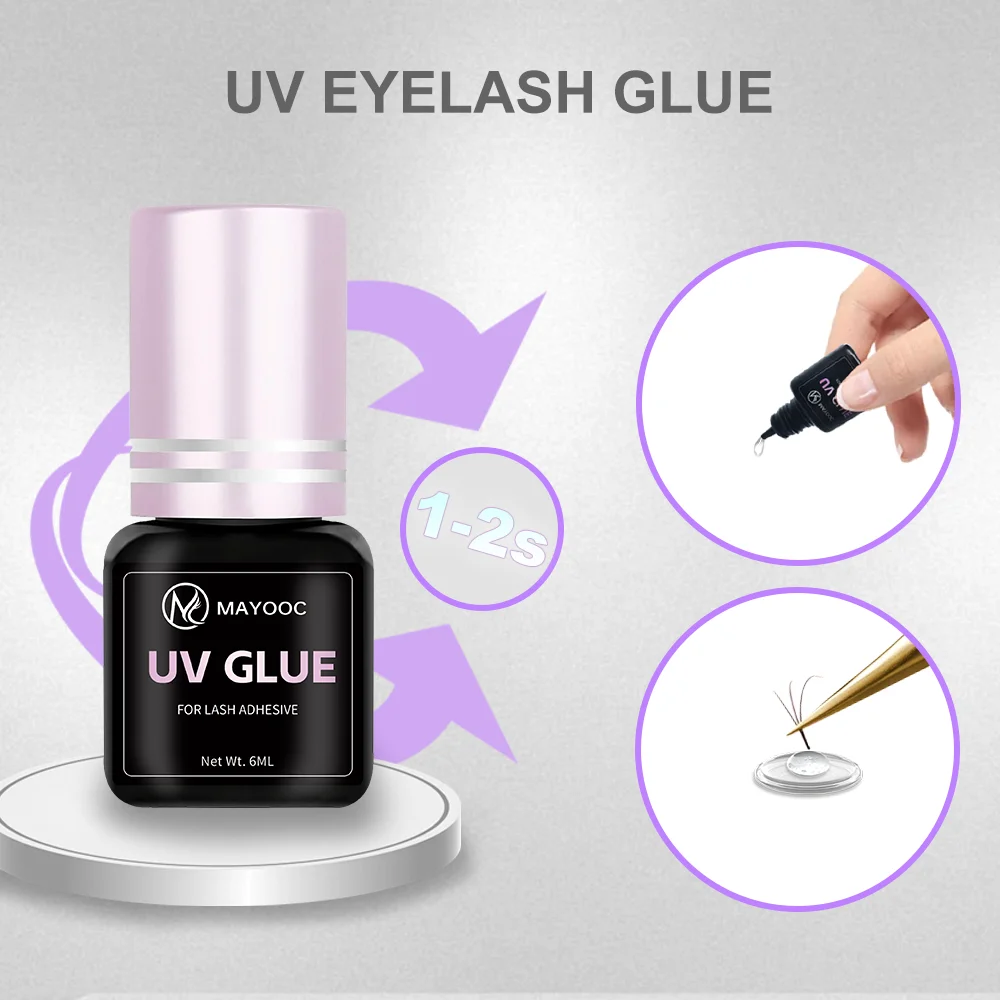 MAYOOC Fast Drying 0.1S UV Eye - đánh giá và giá Eyelash Extension Uv