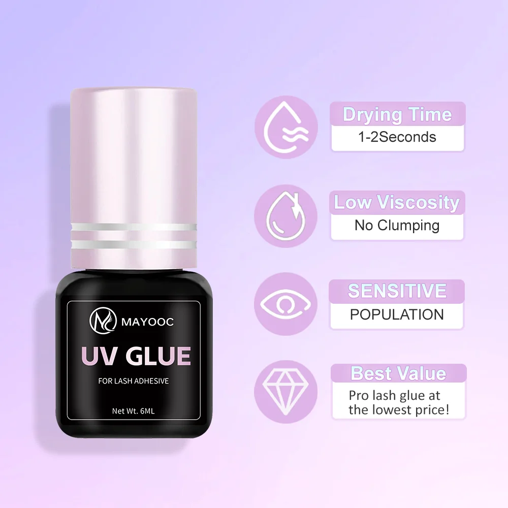 MAYOOC Fast Drying 0.1S UV Eye - đánh giá và giá Eyelash Extension Uv