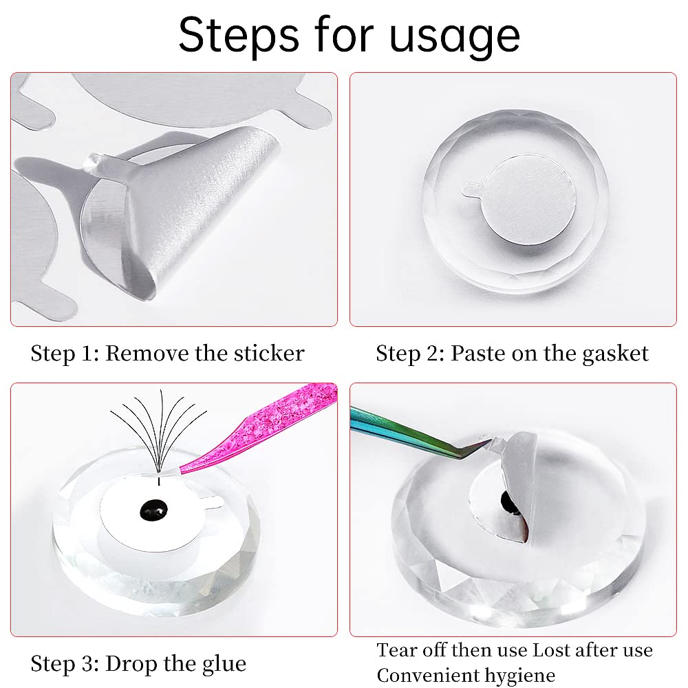300pcs Foil Sticker Pads(10 Sh - đánh giá và giá Eyelash Extension With Glue