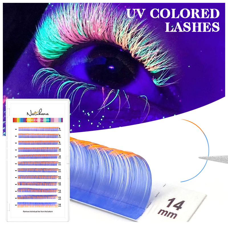 NATUHANAFashion UV Color Eyela - đánh giá và giá Eyelash Extension Uv