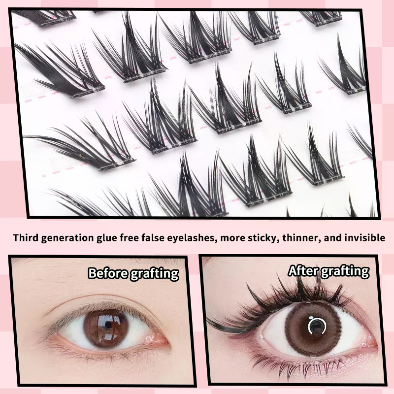 Voluminous No Need Glue Self-a - đánh giá và giá Eyelash Extension With Glue