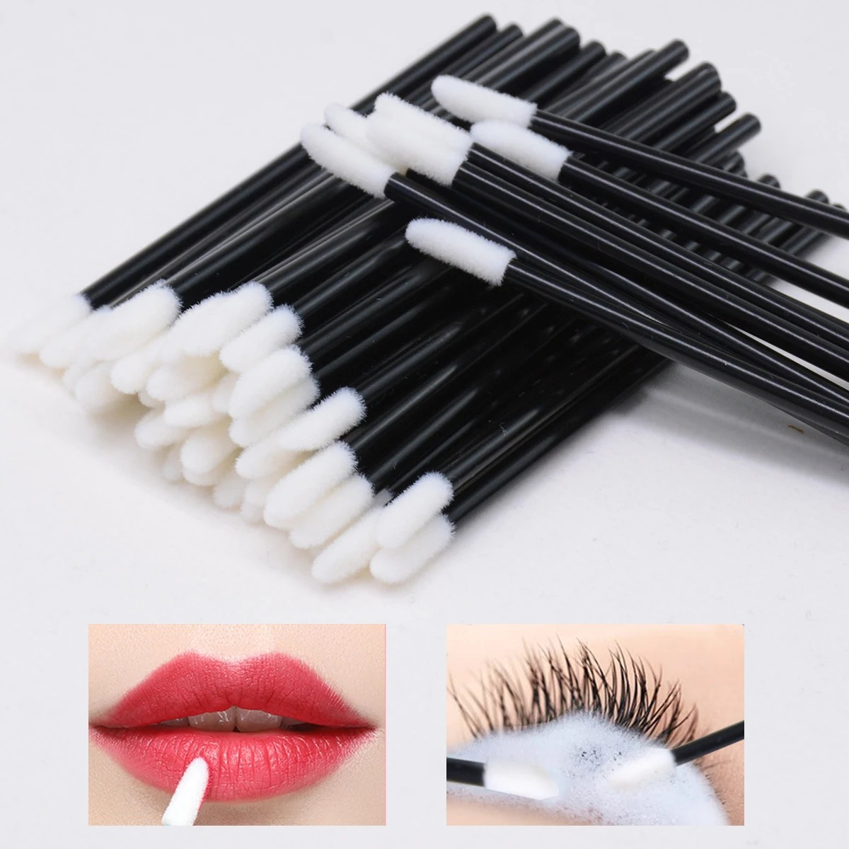 Disposable Glitter Lip Gloss B - đánh giá và giá Eyelash Extension Cleaning