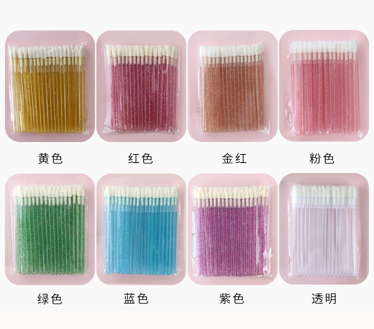 Disposable Glitter Lip Gloss B - đánh giá và giá Eyelash Extension Cleaning