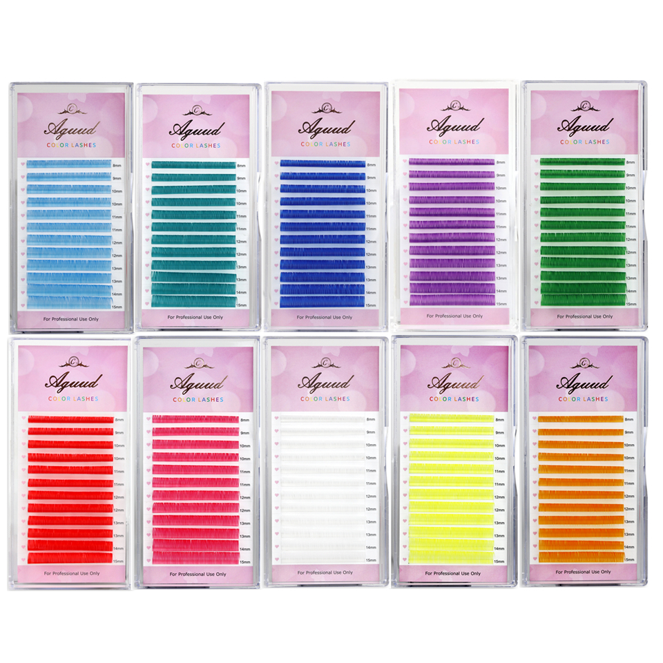 Color Lash Purple Blue Brown G - đánh giá và giá Eyelash Extension Uv