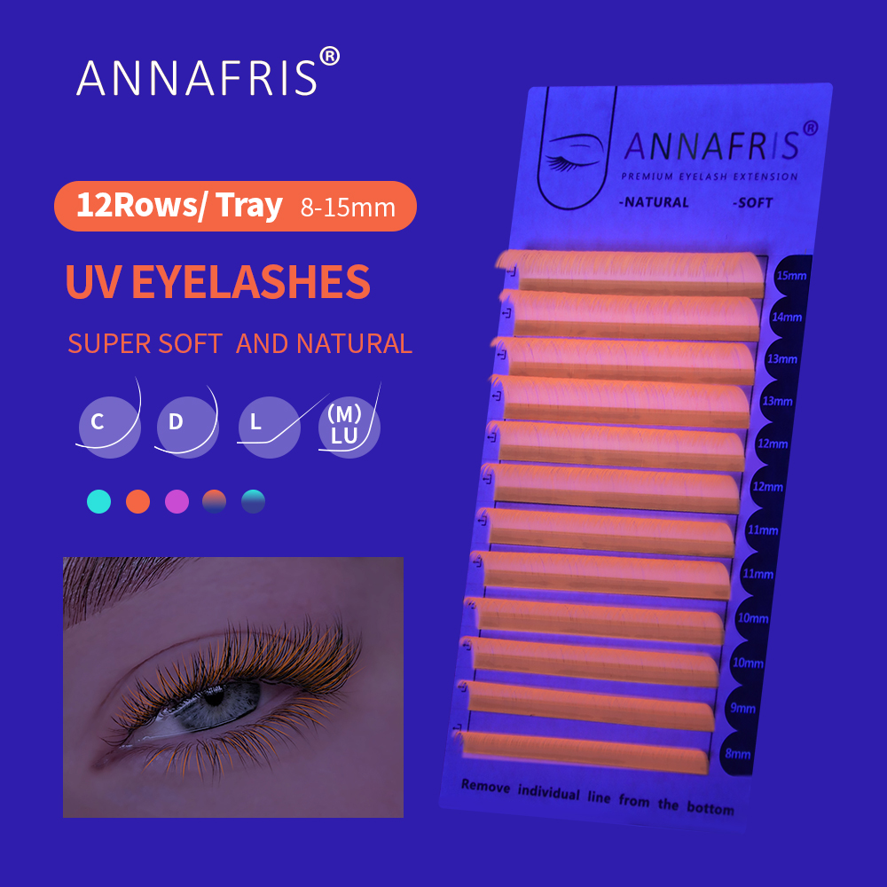 ANNAFRIS UV Neon Lash Extensio - đánh giá và giá Eyelash Extension Uv