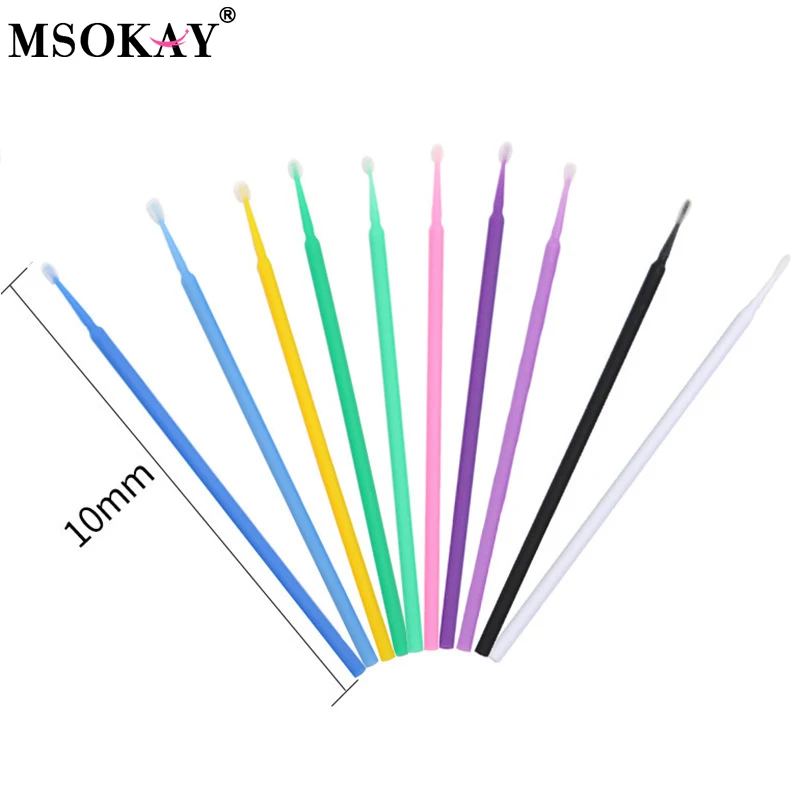 100Pcs Eyelash Cleaning Brush  - đánh giá và giá Eyelash Extension Cleaning