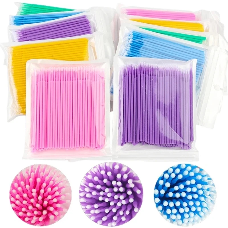 500/1000PCS Eyelashes Microbru - đánh giá và giá Eyelash Extension Cleaning